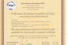 Halal certificate Storteboom Kornhorn B.V.